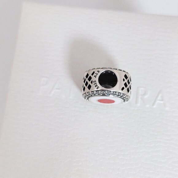 Pandora Japan Flag Bead Charm Bracelet Pendant S925 Silver with box - Picture 5 of 8